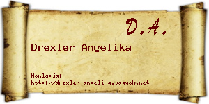 Drexler Angelika névjegykártya